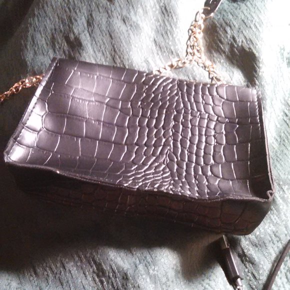 Faux Leather Black Mini Handbag - Picture 3 of 13